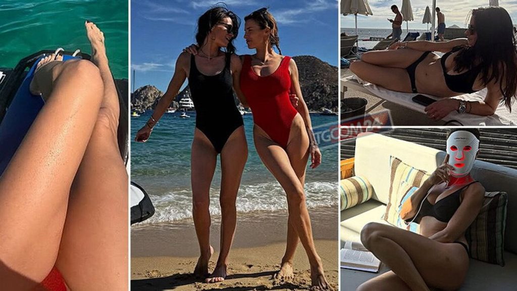 Elisabetta Canalis in bikini e maschera: le vacanze glamorous in Messico
