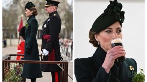 Kate Middleton alza il bicchiere alla parata di San Patrizio