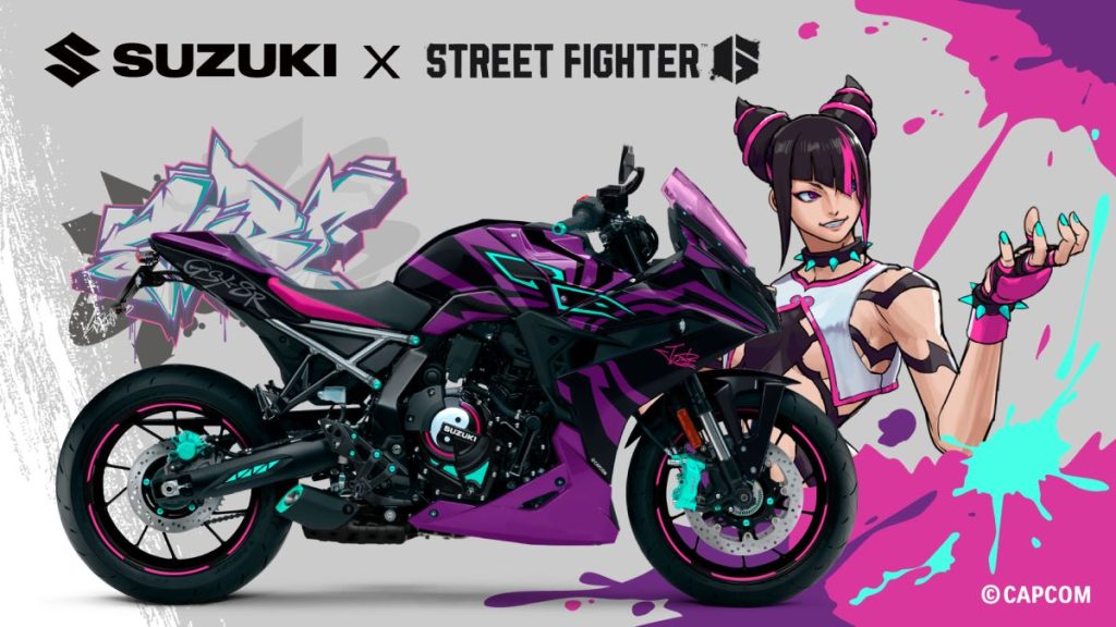 Suzuki GSX-8R Tuned by Juri: Un Tributo a Street Fighter 6 con Design Unico