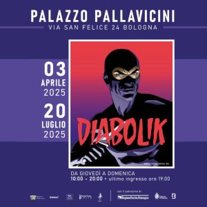 La mostra su Diabolik, il primo fumetto nero d’Italia, a Bologna