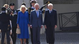 Re Carlo e Camilla visitano il Quirinale su invito del Presidente Mattarella