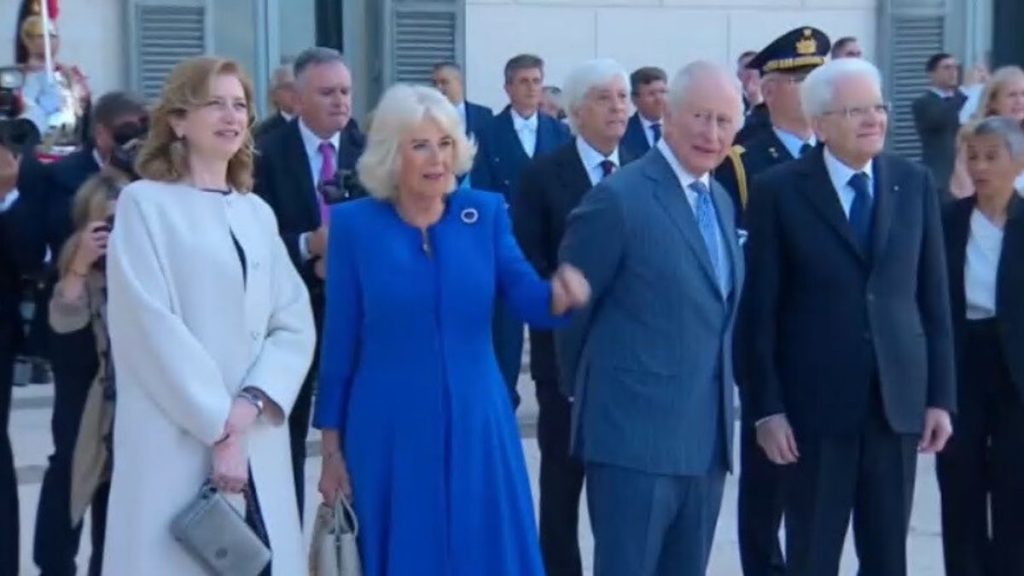 La coppia reale Carlo e Camilla in Italia per la visita di stato