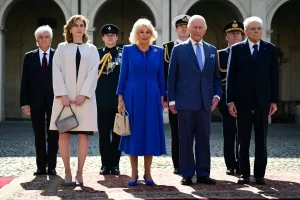 Carlo e Camilla ricevuti dal Presidente Mattarella al Quirinale