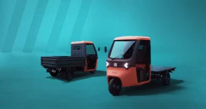 Fiat Professional lancia Tris, il primo veicolo elettrico a tre ruote prodotto in Marocco.