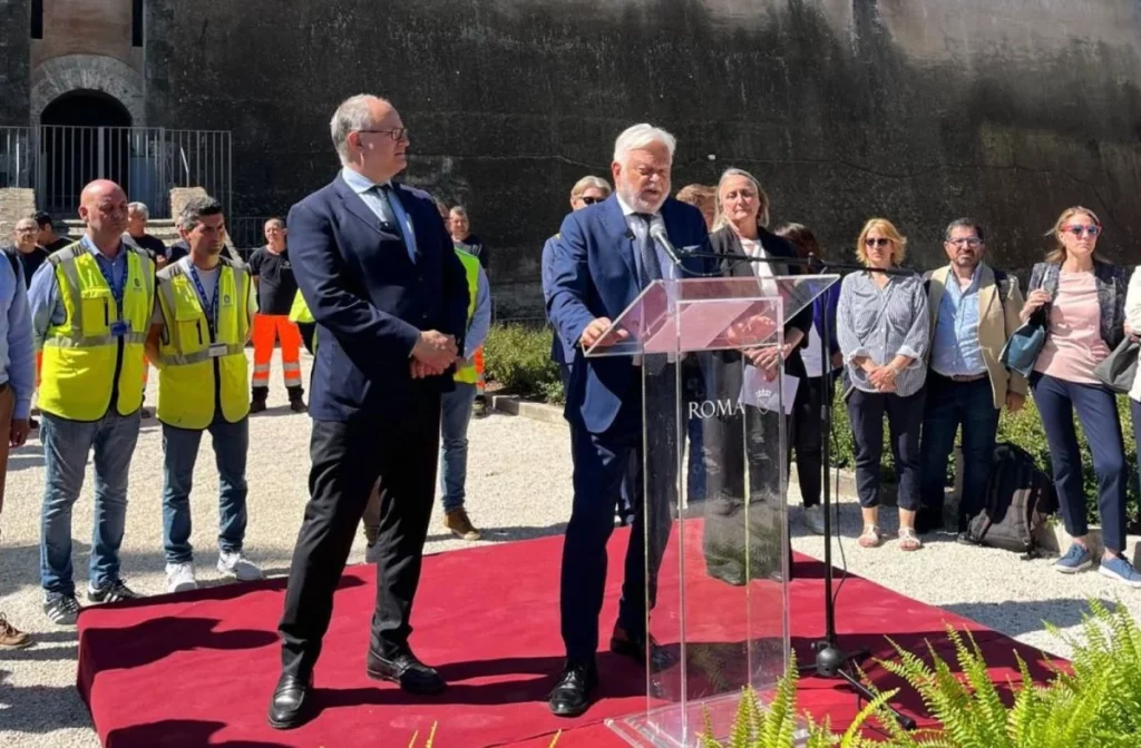 Fossato di Castel Sant’Angelo a Roma: riqualificazione completa per un patrimonio da scoprire.