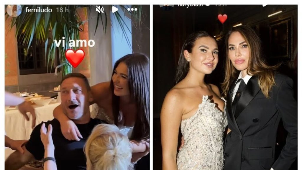 Ilary Blasi e Francesco Totti svelano la loro magia alla grandiosa festa di Chanel.