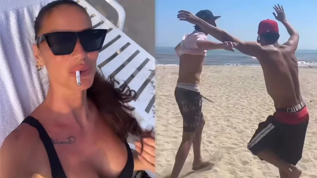 Antonella, Nunzio e Spadino si rilassano al resort dopo un intenso ritiro.