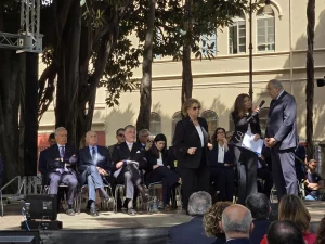 Museo del Presente a Palermo: emozioni e ricordi per la Strage di Capaci, Maria Falcone felice.