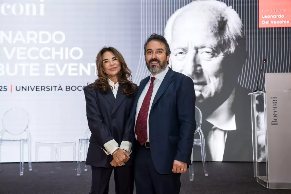 Università Bocconi di Milano inaugura un edificio in onore di Leonardo Del Vecchio.