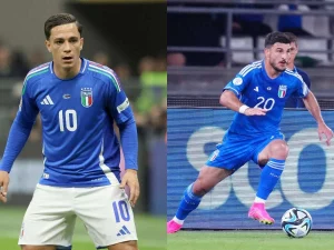 Cammino verso i Mondiali 2026: Orsolini e Raspadori al Centro Tecnico di Coverciano FIRENZE...