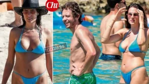 Valentino Rossi e Francesca Sofia Novello: un’estate al mare con le loro bimbe felici.