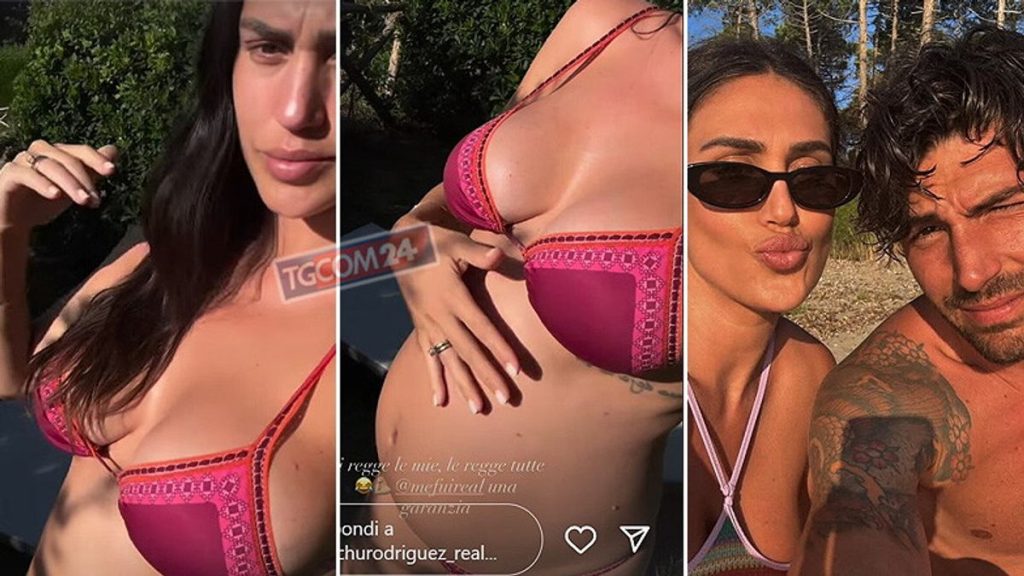 Cecilia Rodriguez: “In gravidanza guadagnai 3 kg al mese, ne sono poco fiera”