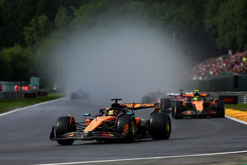 Piastri trionfa al GP del Belgio, Norris secondo, Leclerc di nuovo sul podio.