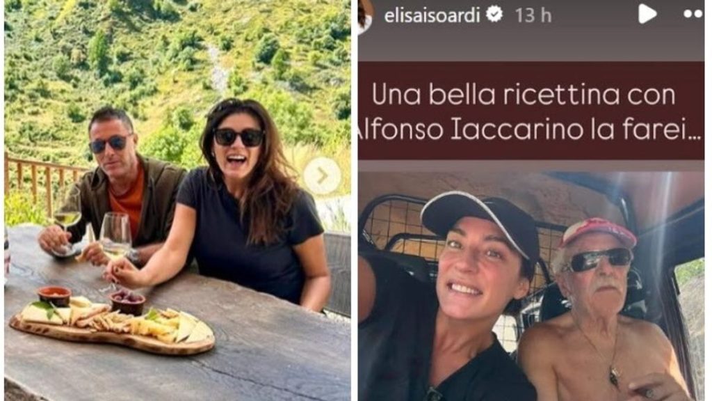 Elisa Isoardi e chef Iaccarino: scatti in famiglia con il suocero Alfonso.