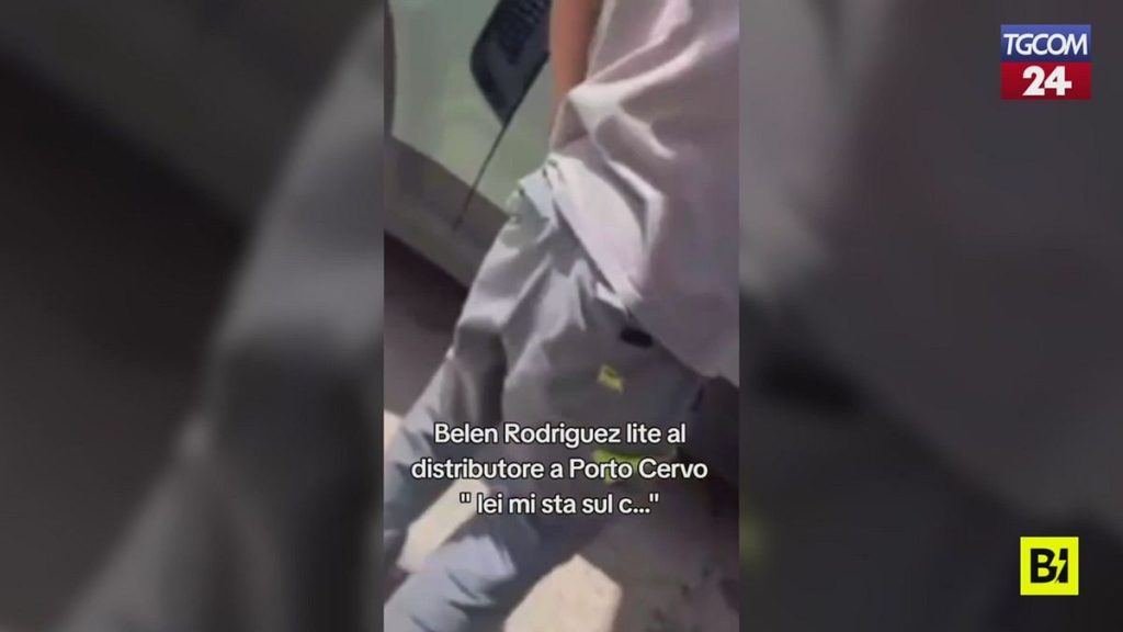 Lite al distributore: Belen Rodriguez coinvolta in un acceso faccia a faccia a Porto Cervo