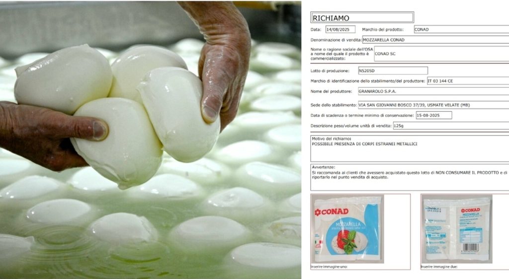 Ministero: 5 lotti alimentari richiamati per rischio salute, controlla subito!