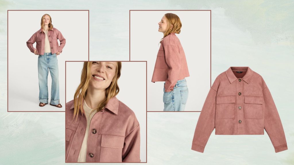 Giacca in suede sintetico: lo stile perfetto da abbinare alla tua spesa settimanale.