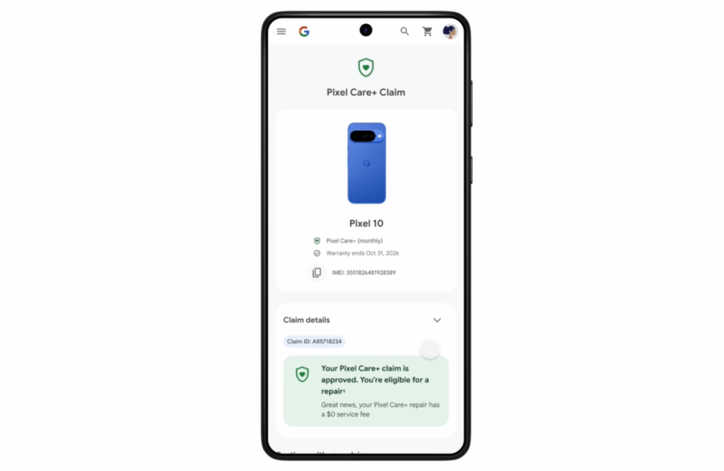 Google lancia Pixel Care+, un nuovo programma di protezione per i dispositivi.