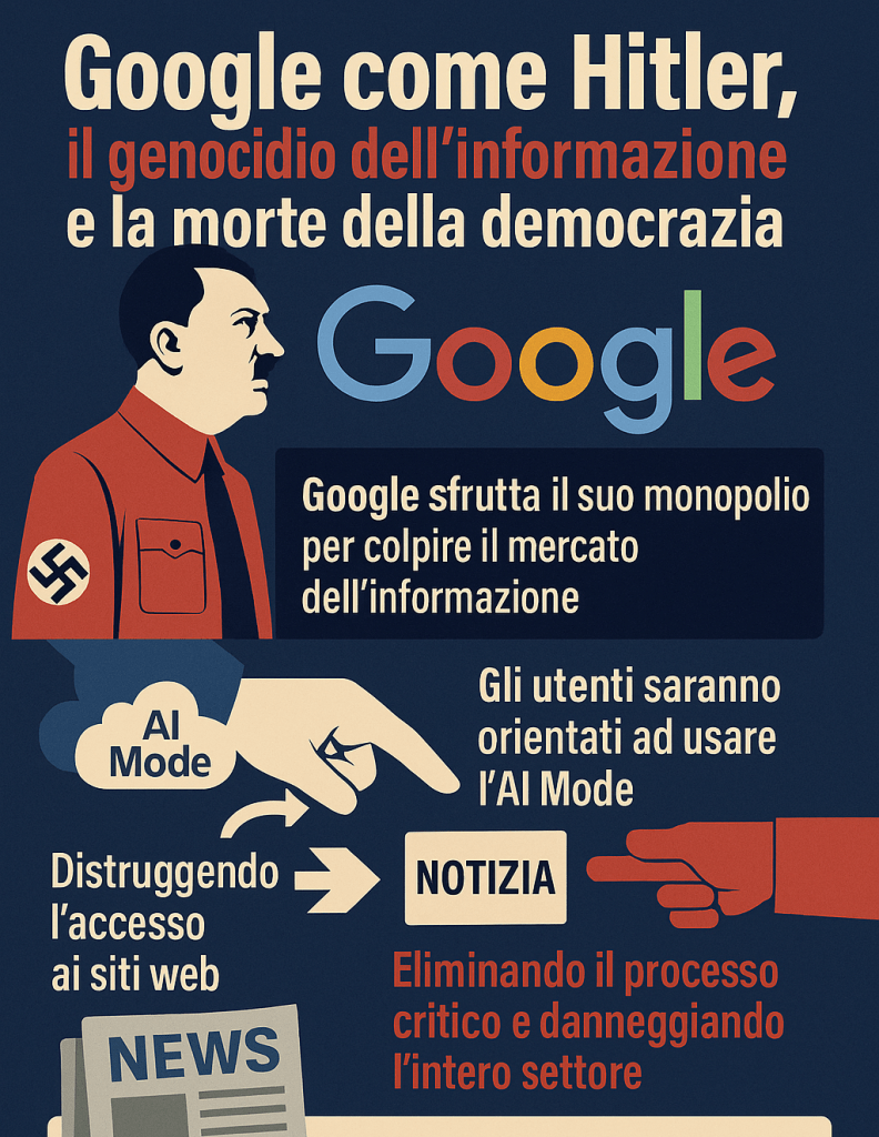 Google come Hitler, il genocidio dell’informazione e la morte della democrazia