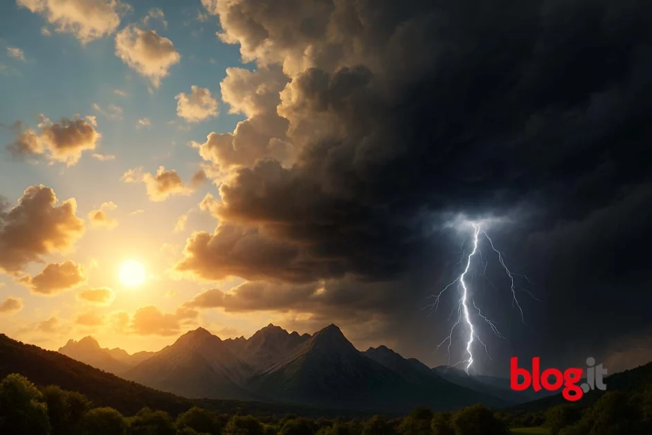 Gubbio si veste d’inverno: prima neve imbianca centro e colline. Guarda il video!