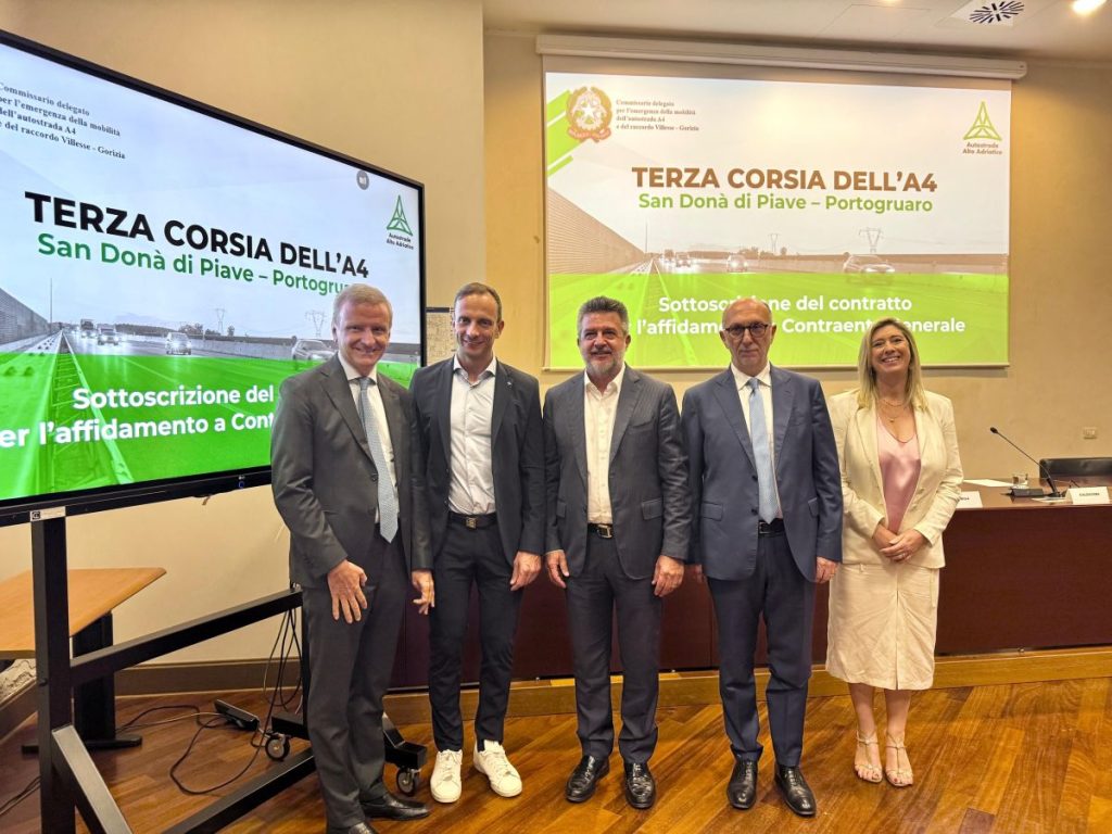 A4 Friuli: Fedriga assegna lavori per la terza corsia San Donà-Portogruaro.