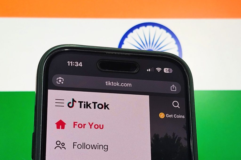 TikTok smentisce il ritorno in India dopo la notizia del sito attivo.