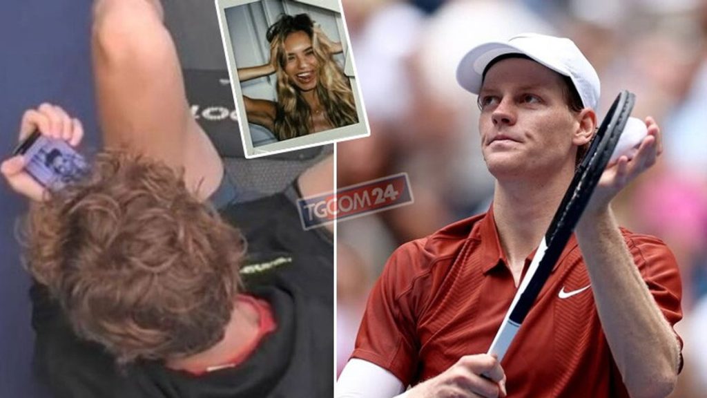 Jannik Sinner sorprende: sul telefono una dolce foto della fidanzata Laila Hasanovic.