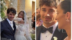Leclerc celebra il suo matrimonio a Lecce: emozioni alle nozze del fratello del pilota Ferrari.