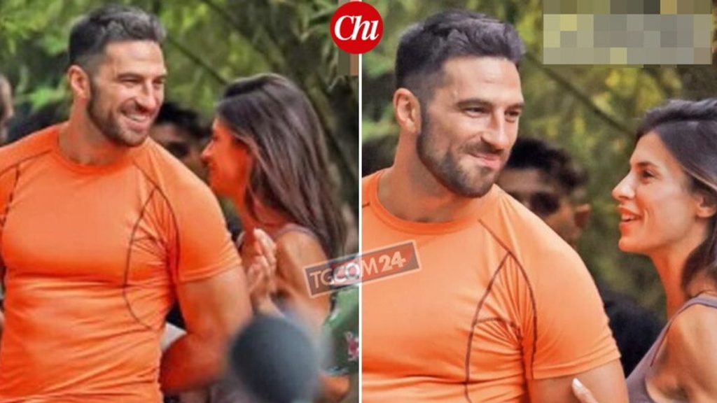 Elisabetta Canalis e Alvise Rigo: momenti di intimità e complicità romantica a Milano.