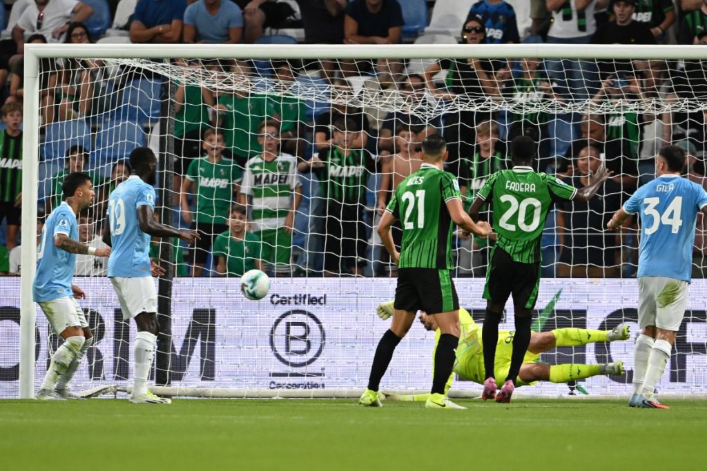 Sassuolo vince 1-0 contro Lazio grazie al gol decisivo di Fadera.