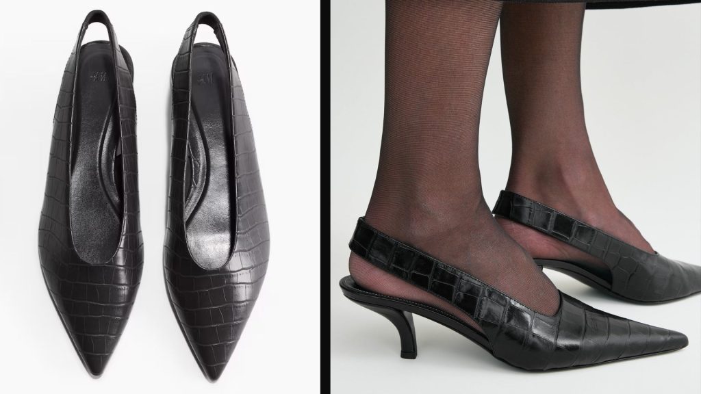 Ho risparmiato £480 scegliendo un lookalike di alta moda per designer slingbacks.