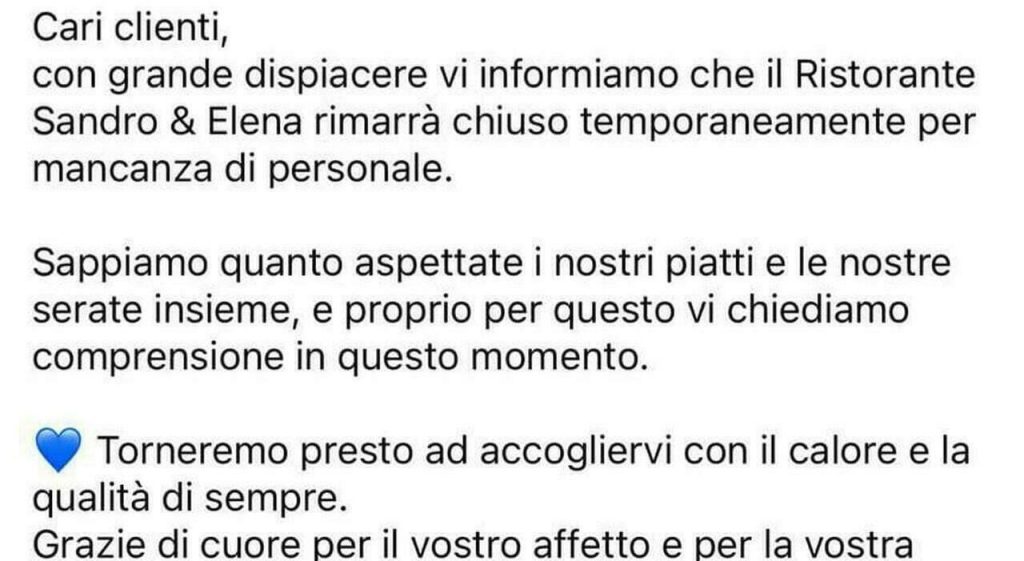Cercasi Cuoco Esperto di Pesce a Tolentino Il ristorante “Sandro & Elena” di Tolentino, famoso per...