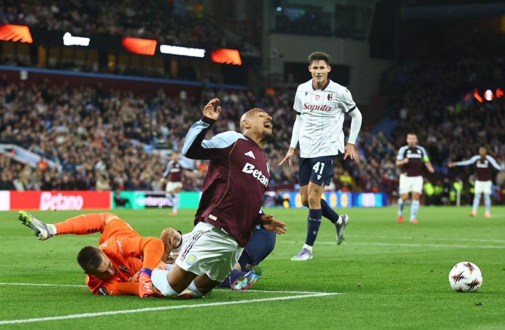 Bologna perde 1-0 all’esordio in Europa League contro l’Aston Villa.