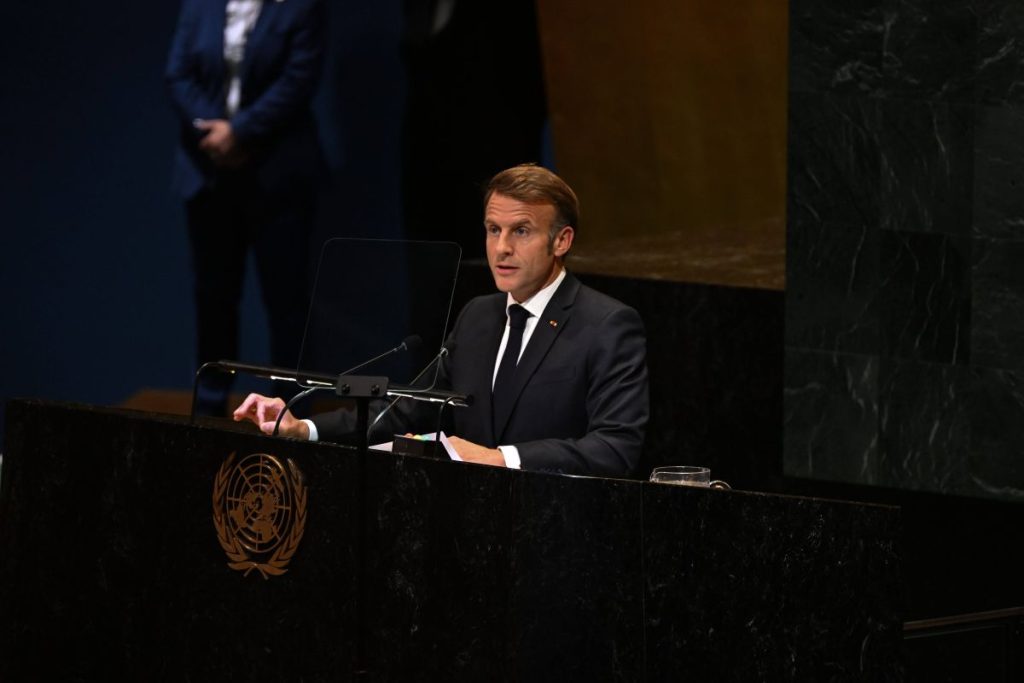 Macron annuncia il riconoscimento dello stato di Palestina all’Assemblea Generale dell’Onu.
