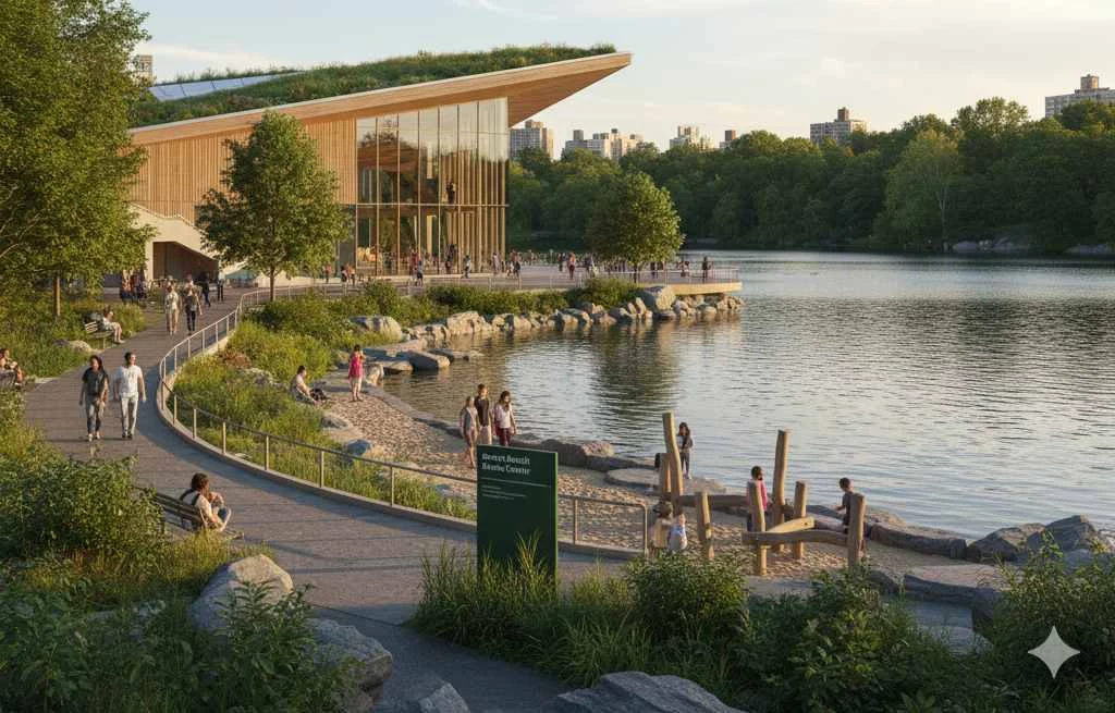 Questo racconto riguarda il Progetto di Riqualificazione di Bruce Beach e il Davis Center al Harlem...