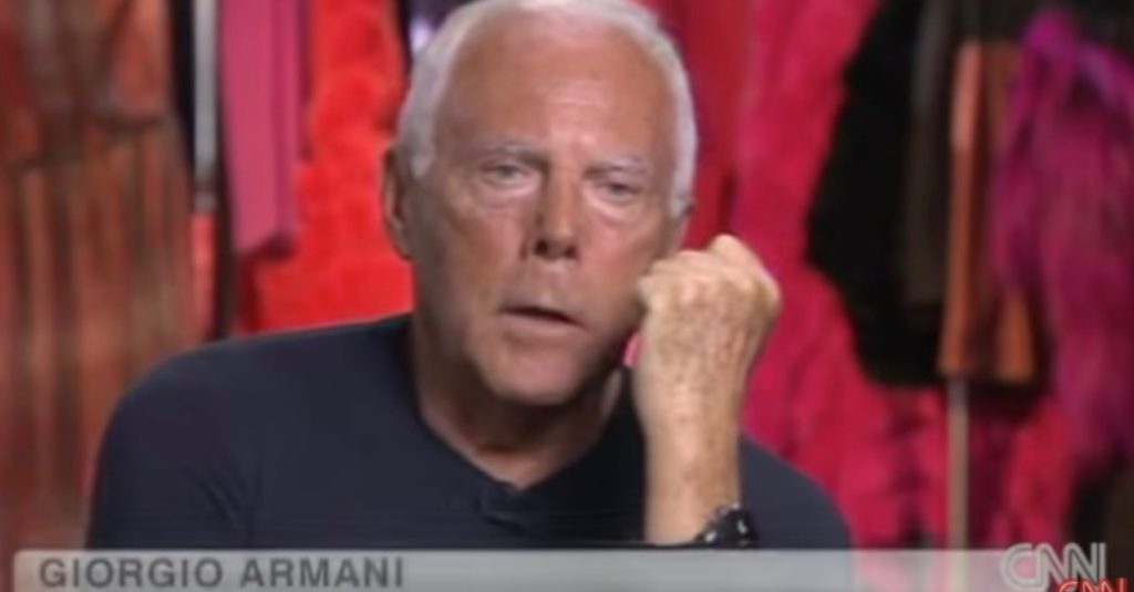 Giorgio Armani: il leggendario stilista lascia un vuoto incolmabile nel mondo della moda.