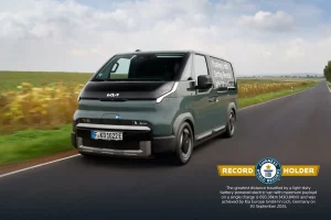 Kia PV5 Cargo stabilisce record Guinness: 693,38 km con una sola ricarica. Scopri come!