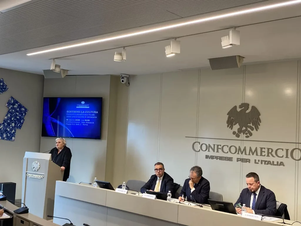 Confcommercio propone detrazioni fiscali per sostenere attività culturali in convegno a Roma