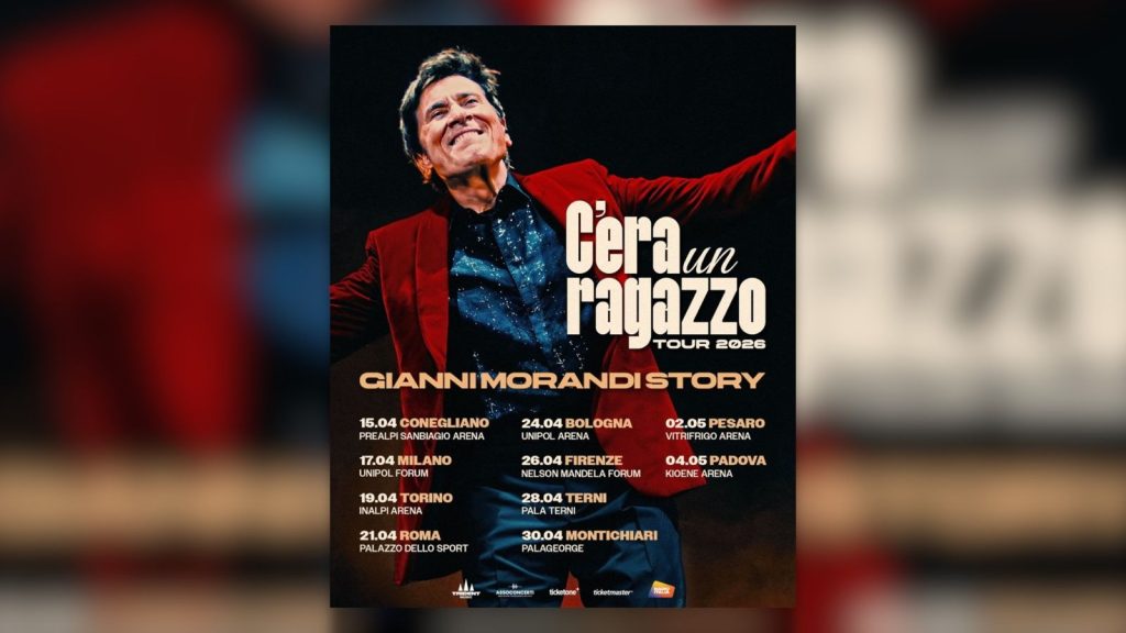 Gianni Morandi annuncia il tour “C’era un Ragazzo – Gianni Morandi Story” per il 2026 MILANO...