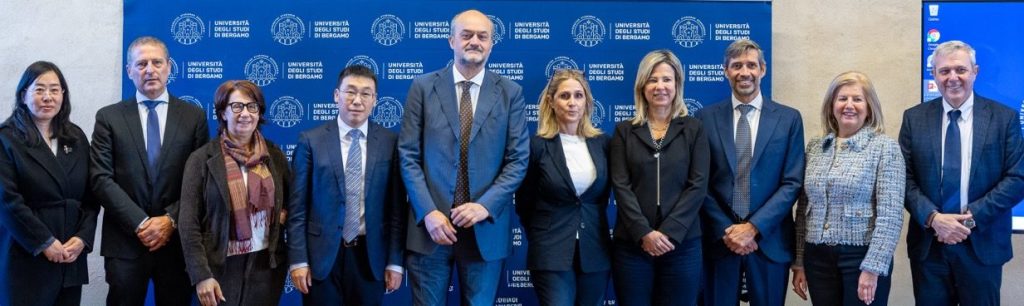 Delegazione del Parco Scientifico di Zhongguancun in visita all’Università di Bergamo.