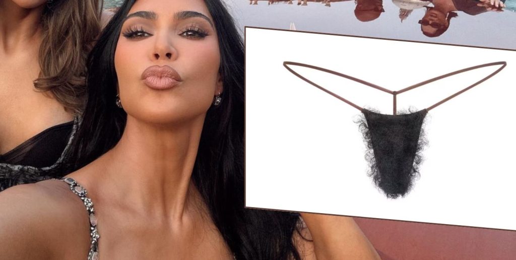 Kim Kardashian lancia perizoma di peli pubici: scopri il motivo dietro questa audace scelta.
