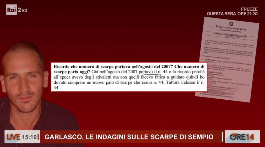 Andrea Sempio e il mistero della risposta sul numero di scarpe: ecco perché sorprende.