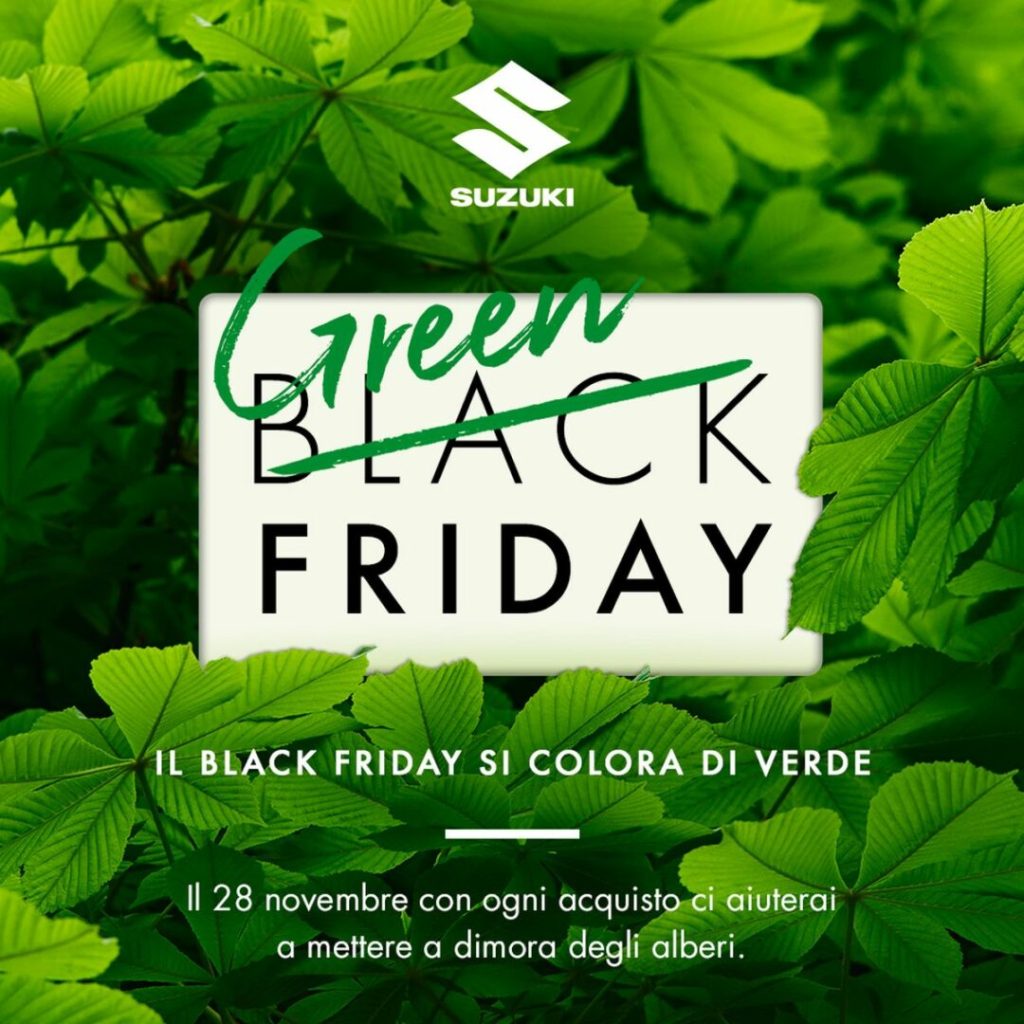 Suzuki Green Friday 2025: 0,5% del fatturato per una Torino più sostenibile e verde.