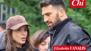 Elisabetta Canalis e Alvise Rigo: romantica fuga d’amore tra le strade di Milano.