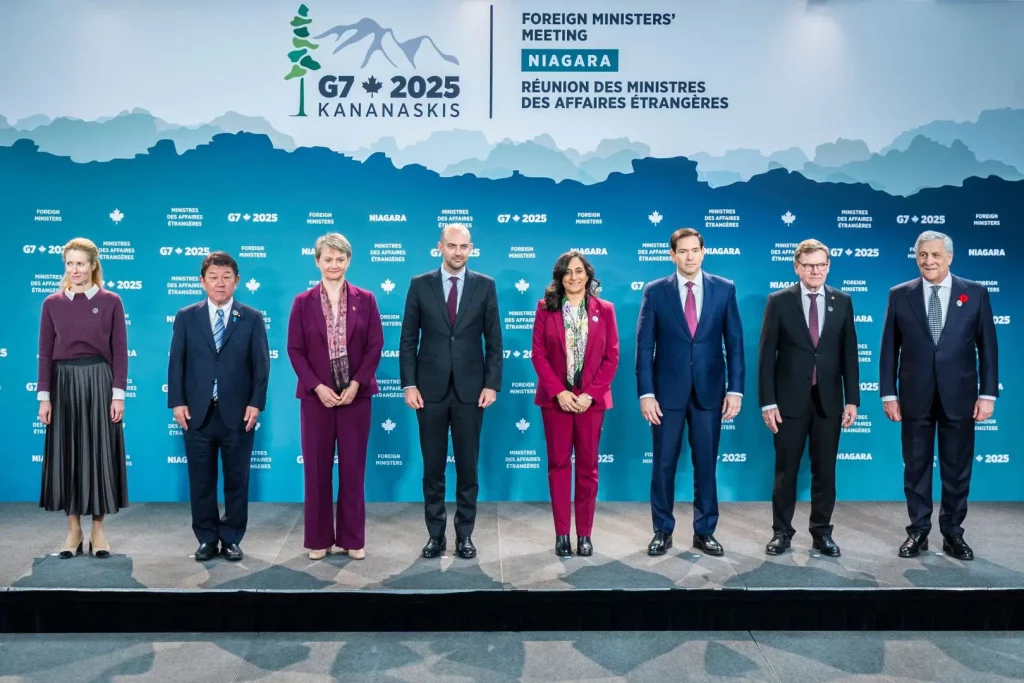 Tajani al G7: L’Italia punta sulla pace da Ucraina a Gaza e Venezuela.