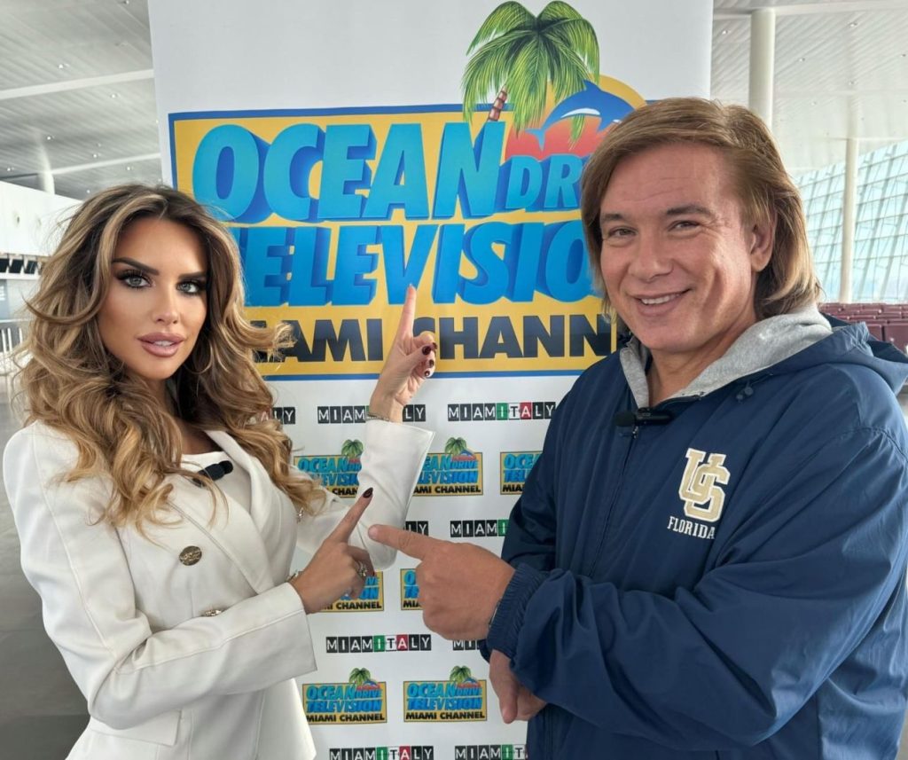 Michela Persico e DJ Onofri inaugurano Ocean Drive Television Miami Channel, nuova frontiera tv