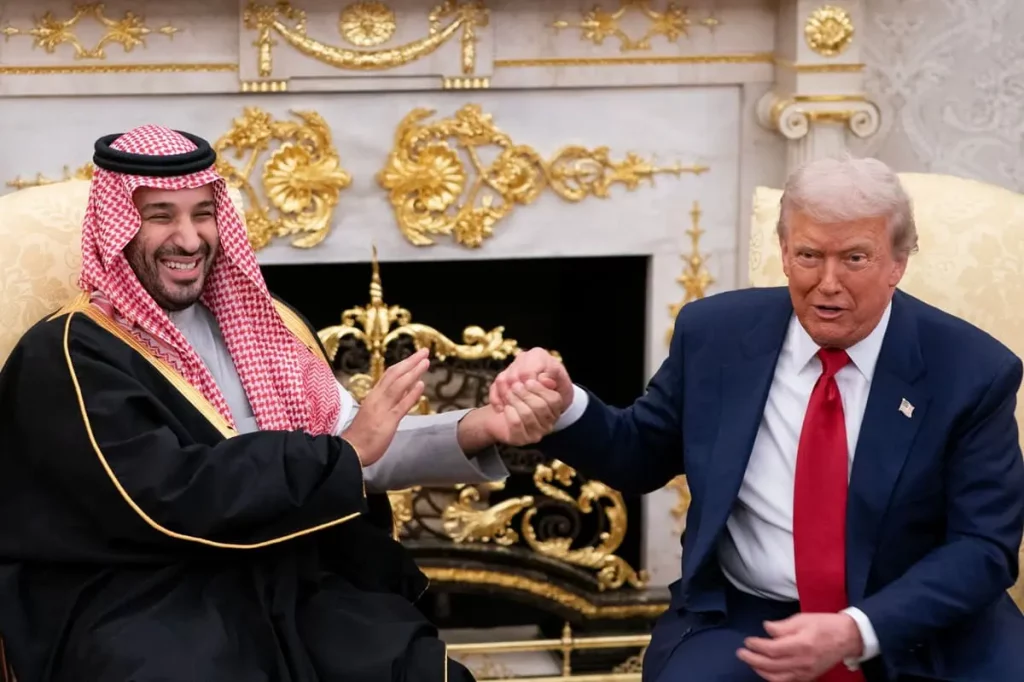 Trump e Mohammed bin Salman: Un Incontro Strategico alla Casa Bianca Accoglienza Impeccabile e...