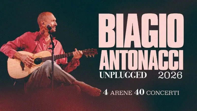 Biagio Antonacci torna dal vivo estate 2026 con il tour Unplugged esclusivo