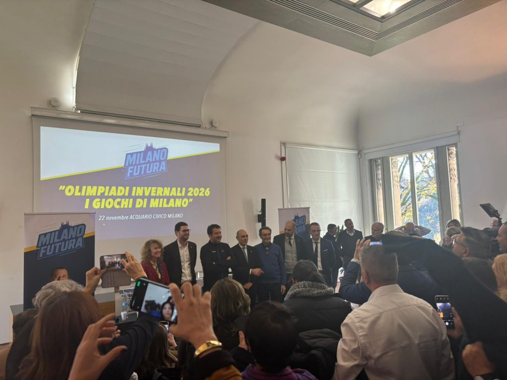 Progresso delle strutture olimpiche Milano-Cortina 2026: convegno con Salvini e Fontana.
