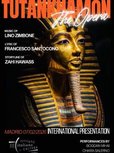 Tutankhamon: opera epica all’Istituto Italiano di Cultura di Madrid, evento imperdibile 2024